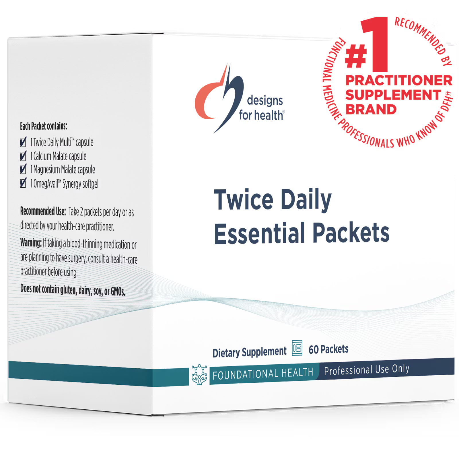 디자인포헬스 투와이스 데일리 에센셜 패킷 Designs for Health Twice Daily Essential Packets